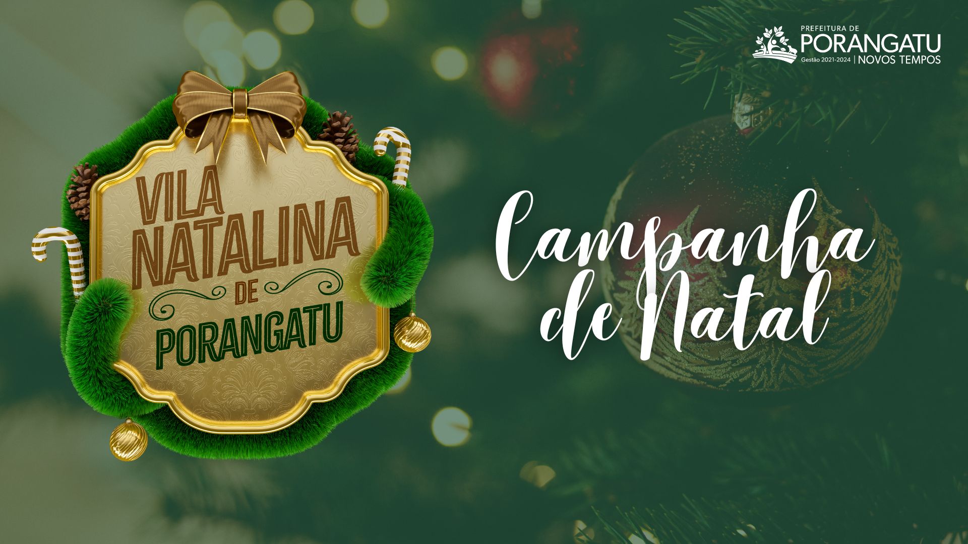 Campanha publicitaria de Natal da prefeitura de Porangatu