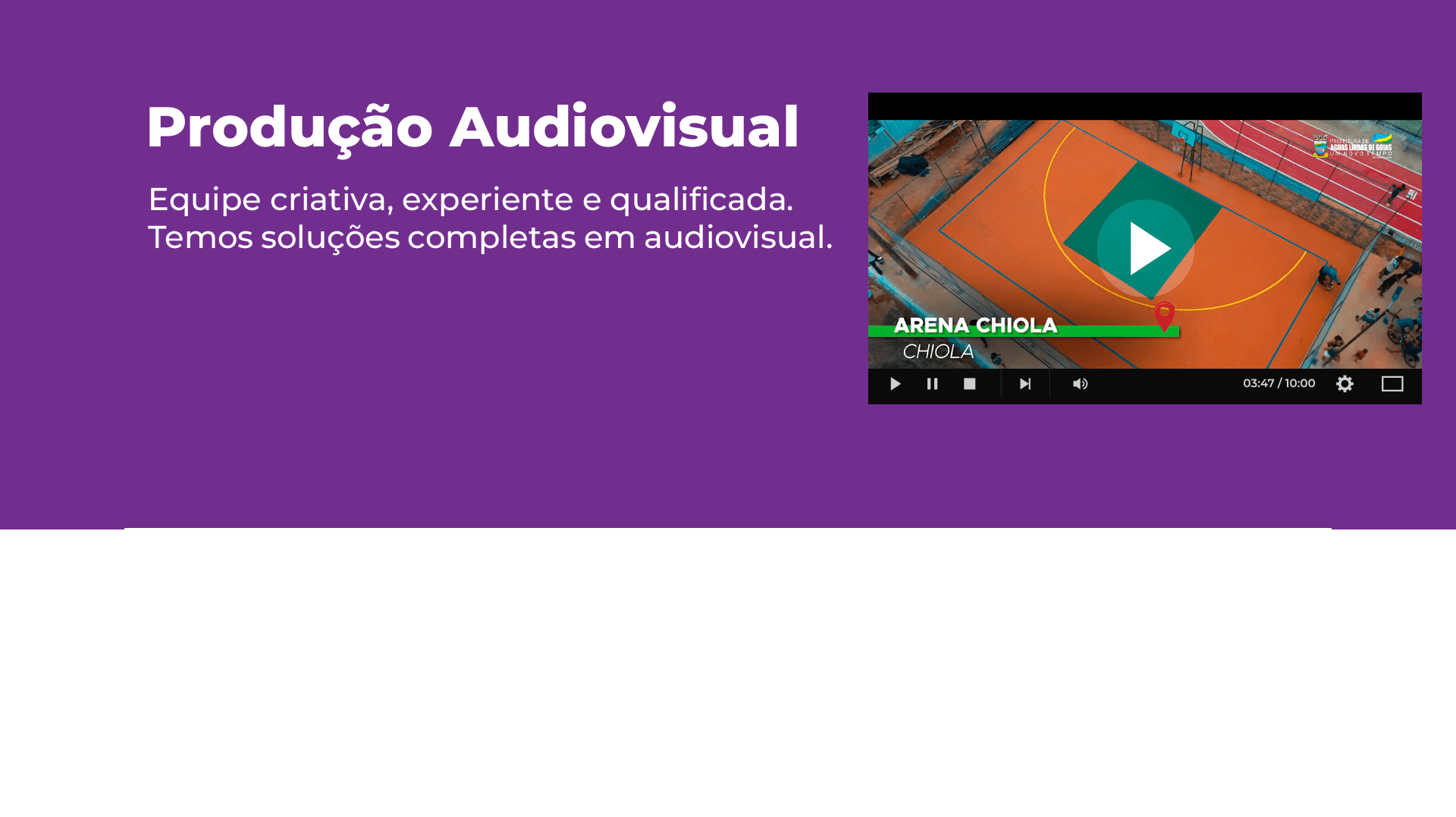 Produção de vídeo em Brasília